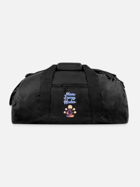 Mom Energy Healer - Recycled Duffel Bag - black