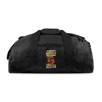 Casino Money Gambling - Recycled Duffel Bag - black - Front