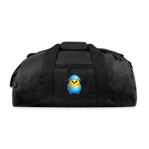 Easter Chick Blue - Recycled Duffel Bag