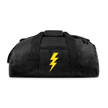 Lightning Bolt - Recycled Duffel Bag - black - Front