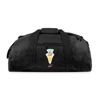 ice cream - Recycled Duffel Bag - black - Front
