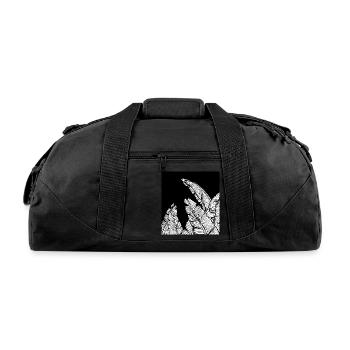 Banana leaves - Recycled Duffel Bag - black - Front