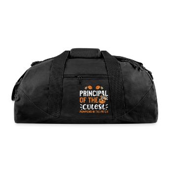 Principal Of The Cutest Pumpkins... - Recycled Duffel Bag - black - Front