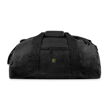 Yellow Star - Recycled Duffel Bag - black - Front