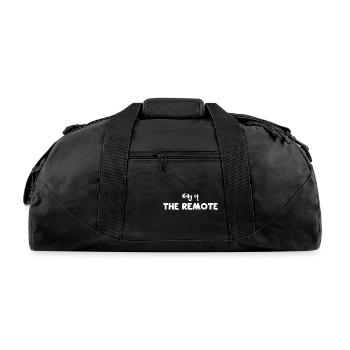 King of the Remote - Dad - Recycled Duffel Bag - black - Front
