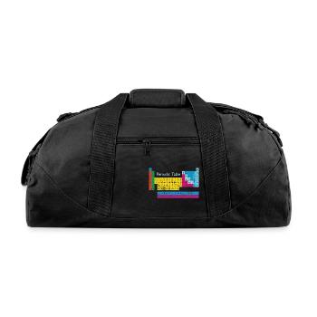Retro Periodic Table Of Elements - Recycled Duffel Bag - black - Front