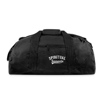 Yoga Christmas For Yogis Spiritual Gangsta - Recycled Duffel Bag - black - Front