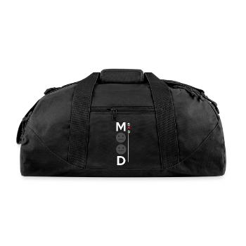 Sad mood design - Recycled Duffel Bag - black - Front
