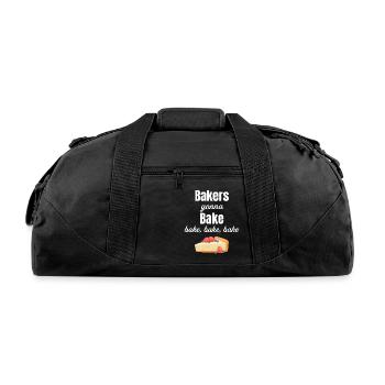 Bakers Gonna Bake Bake Bake Bake Baking - Recycled Duffel Bag - black - Front