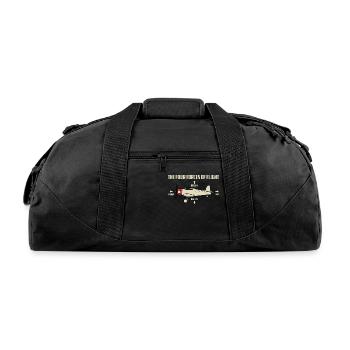 Aircraft remote - Recycled Duffel Bag - black - Front