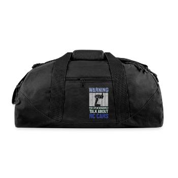 Remote Controlled Cars RC Car Lover Gift - Recycled Duffel Bag - black - Front