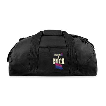 BISEXUAL Bi in Bitch - Recycled Duffel Bag - black - Front