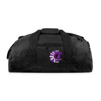 Rett Messed With The Wrong Girl, Rett Syndrome - Recycled Duffel Bag - black - Front