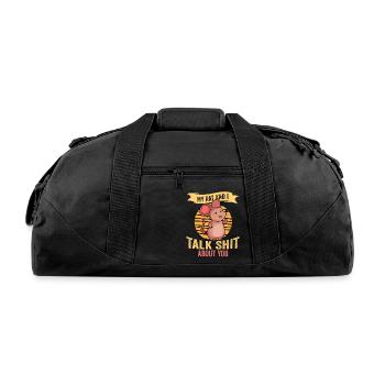Rat Rodent Rat Lovers Mouse Pet - Recycled Duffel Bag - black - Front