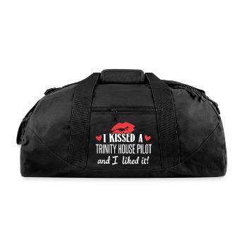 I KISSED TRINITY HOUSE PILOT - Recycled Duffel Bag - black - Front