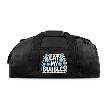 Eat My Bubbles - Recycled Duffel Bag - black - Front