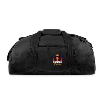 Haitian princess, haiti - Recycled Duffel Bag - black - Front