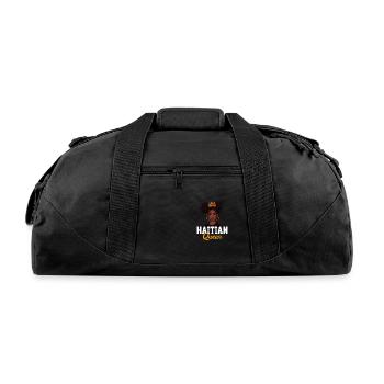 Haitian princess, haiti - Recycled Duffel Bag - black - Front
