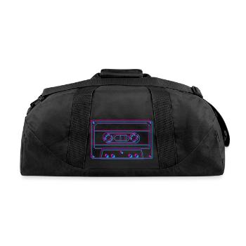Synthwave - Recycled Duffel Bag - black - Back