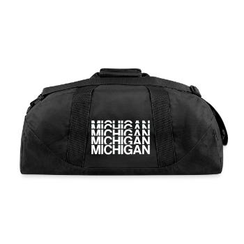 Michigan - Recycled Duffel Bag - black - Back