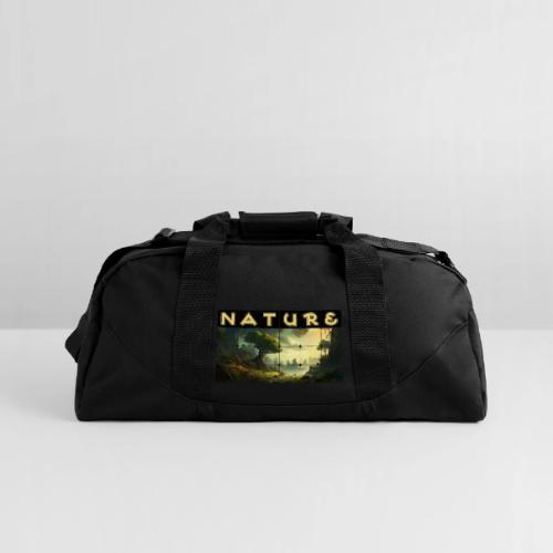 Whispers of Green Peaks - Recycled Duffel Bag