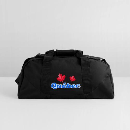 Québec with two red maple leaves - Recycled Duffel Bag