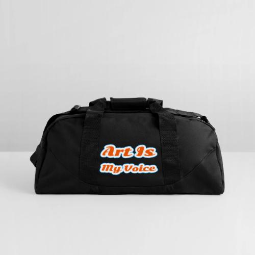 Art Is My Voice — Express Yourself Script - Recycled Duffel Bag