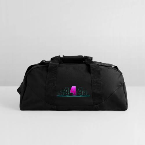Number 4 in Magenta: Varsity Font - Recycled Duffel Bag