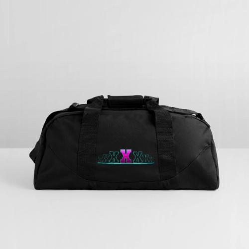 Letter X – Capital Varsity Alphabet Monogram - Recycled Duffel Bag