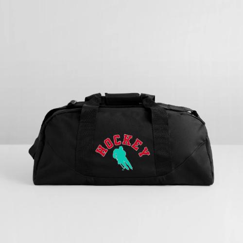 Hockey Player Silhouette - Recycled Duffel Bag