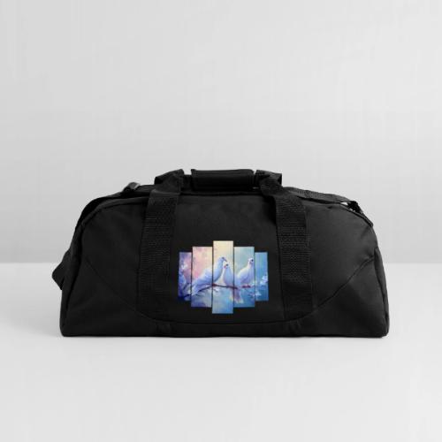 Symbols of Peace and Serenity - Recycled Duffel Bag