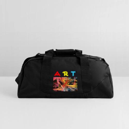 Chaotic Threads of Art - Recycled Duffel Bag
