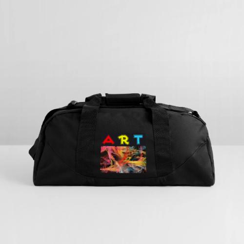 Chaotic Threads of Art - Recycled Duffel Bag