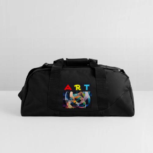Art of Stripes and Shades - Recycled Duffel Bag