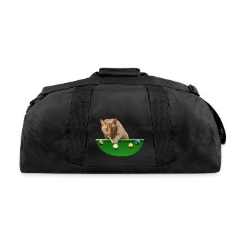 8 BALL POOL CAT - Recycled Duffel Bag - black - Back