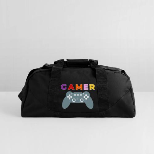 Colorful Gamer Controller Graphic - Recycled Duffel Bag