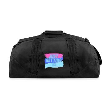 Just Getting Bi - Recycled Duffel Bag - black - Back