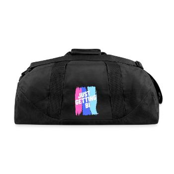 Just Getting Bi - Recycled Duffel Bag - black - Back