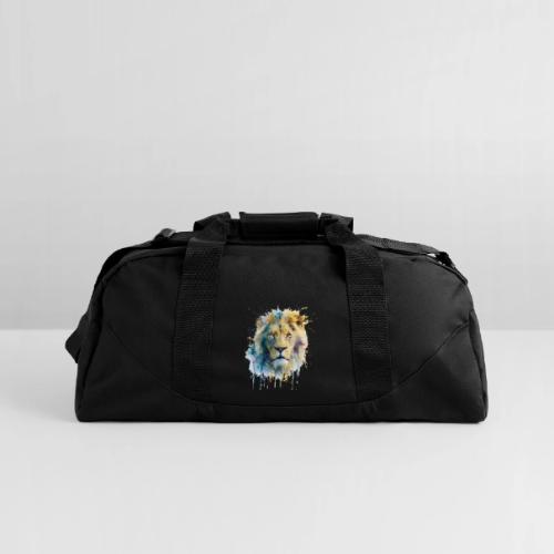 Splash-Art Lion Face - Recycled Duffel Bag