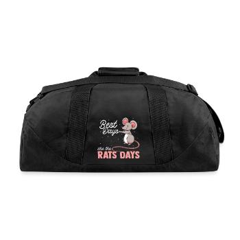 rat - Recycled Duffel Bag - black - Back