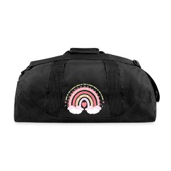 Head in the clouds - Recycled Duffel Bag - black - Back