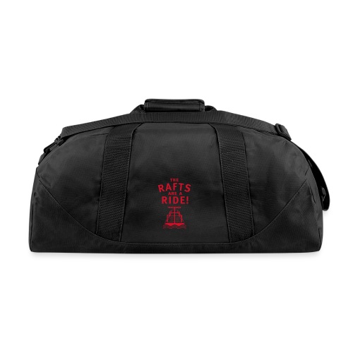 Traveling With The Mouse: Rafts Are A Ride (RED) - Recycled Duffel Bag