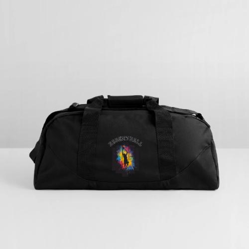 Basketball Slam Dunk Splash Design - Recycled Duffel Bag