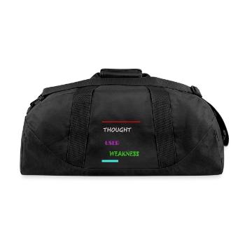 Thought User Weakness - Recycled Duffel Bag - black - Back