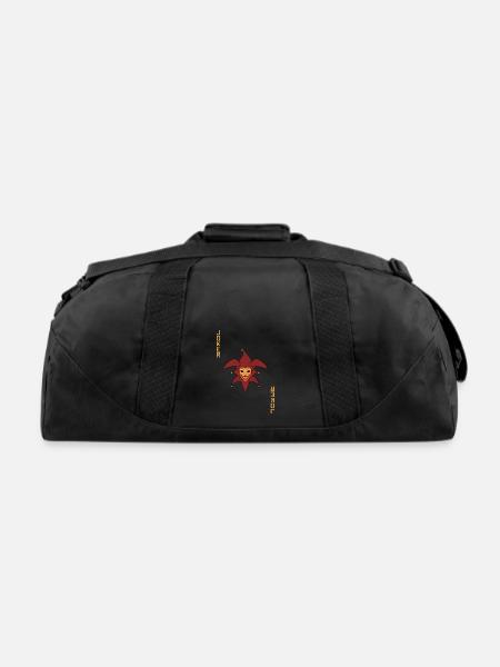 Joker Playing Card - Recycled Duffel Bag - black