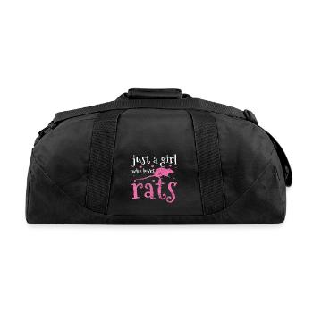 Rat Rat Rat - Recycled Duffel Bag - black - Back