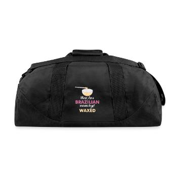 Beautician Studio Brazilian Waxing Hair Removal - Recycled Duffel Bag - black - Back
