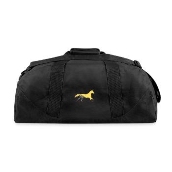 Wild Horse Horse Horses Wild Horses - Recycled Duffel Bag - black - Back