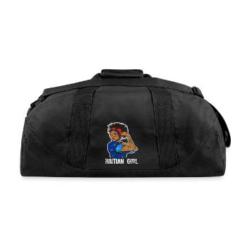 Haiti Girl Caribbean - Recycled Duffel Bag - black - Back