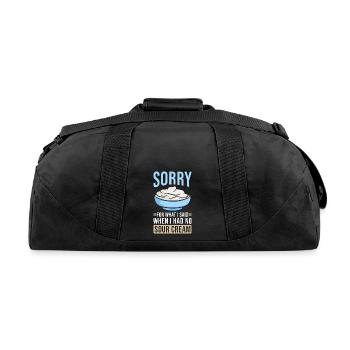 Sour Cream - Recycled Duffel Bag - black - Back
